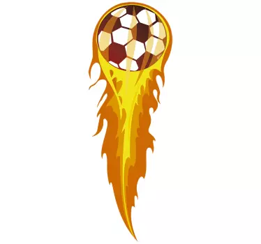 Vinilo fútbol pelota de fuego - TenVinilo