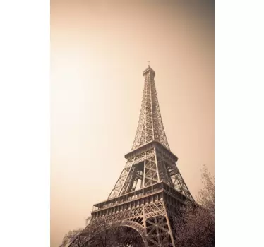 Vinilo foto Torre Eiffel sepia - TenVinilo