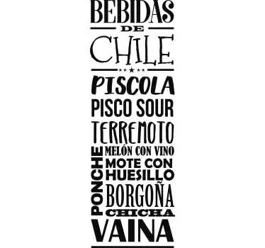 Vinilo empresa bebidas chilenas - TenVinilo