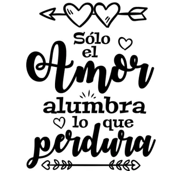 Vinilo frase romántica para dormitorio - TenVinilo