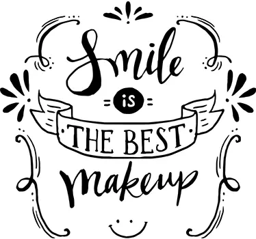 Vinilo frases bonitas the best makeup - TenVinilo