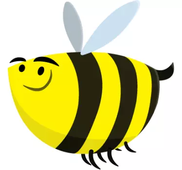 Vinilo infantil abeja divertida - TenVinilo