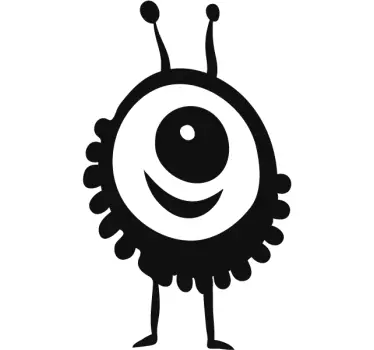 Vinilo infantil alien contento - TenVinilo