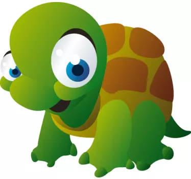 Vinilo infantil animal tortuga - TenVinilo