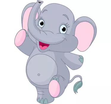 Vinilo infantil cachorro de elefante - TenVinilo