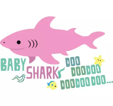 Vinilo infantil canción Baby Shark - TenVinilo