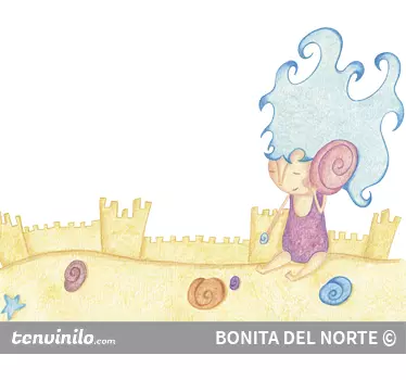 Vinilo infantil caracolas - TenVinilo