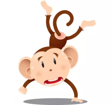 Vinilo infantil chimpancé malabar - TenVinilo