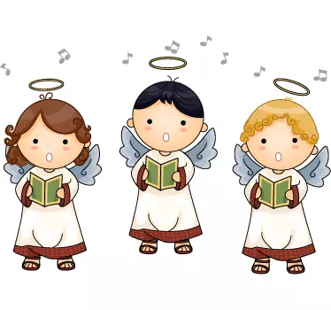 Vinilo infantil coro angelical - TenVinilo