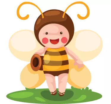 Vinilo infantil disfraz de abeja - TenVinilo