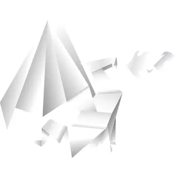 Vinilo infantil dragón origami - TenVinilo