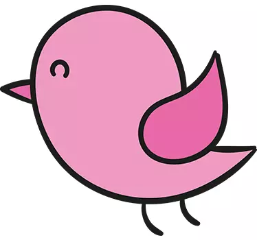 Vinilo infantil ilustración pájaros - TenVinilo