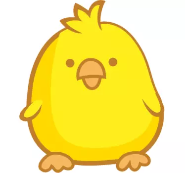 Vinilo infantil lindo pollito - TenVinilo