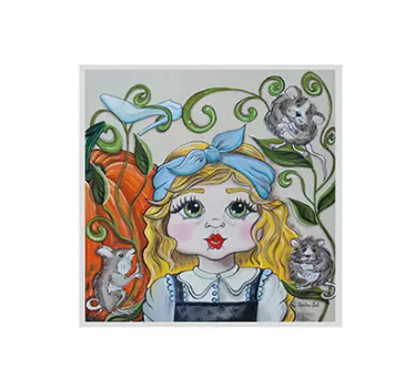 Vinilo infantil marco Cenicienta - TenVinilo