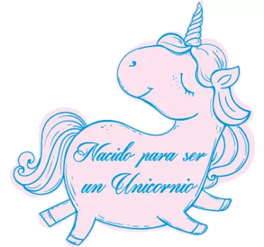 Vinilo infantil nacido para ser unicornio - TenVinilo