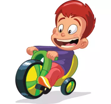 Vinilo infantil no sin mi bici - TenVinilo
