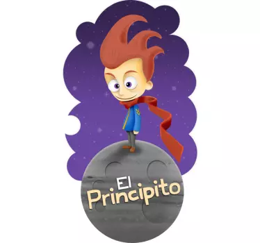 Vinilo infantil principito texto - TenVinilo
