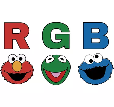 Vinilo infantil RGB Barrio Sésamo - TenVinilo