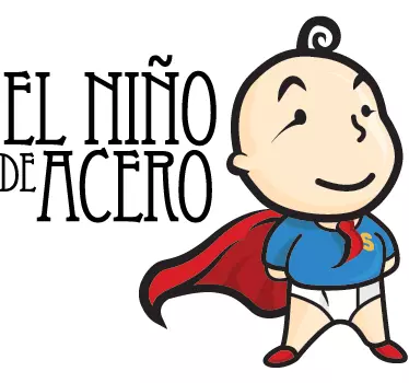 Vinilo infantil super tenviniño texto - TenVinilo