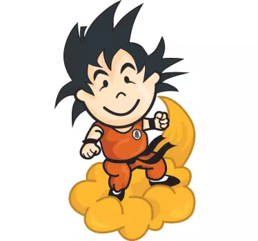 Vinilo infantil tenviniño Goku - TenVinilo