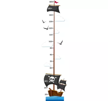 Vinilo habitación infantil barco pirata - TenVinilo