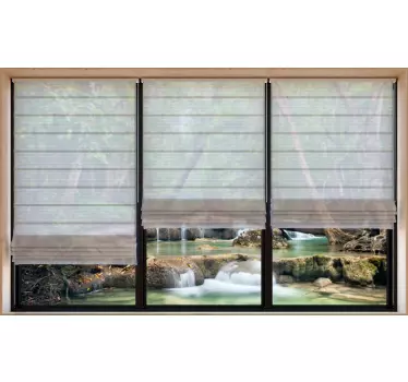 Vinilo 3d original paisaje salón - TenVinilo