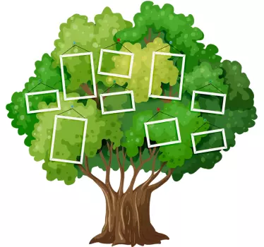 Vinilo habitación infantil árbol genealógico - TenVinilo