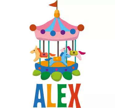 Vinilo personalizable infantil tío vivo - TenVinilo