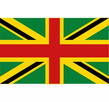Vinilos bandera Rasta Gran Bretaña - TenVinilo