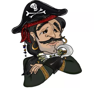 Vinilos infantiles de piratas - TenVinilo