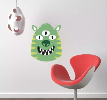 Vinilo habitación infantil monstruo feliz - TenVinilo