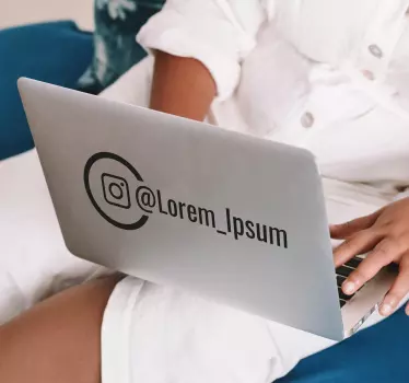 Vinilo escaparate para negocios instagram - TenVinilo