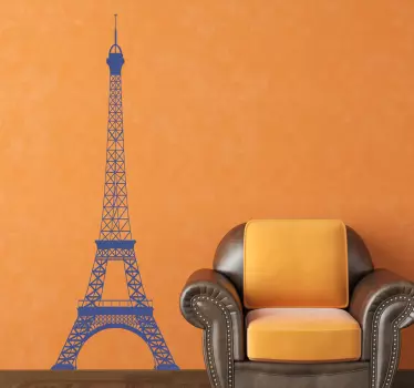 Vinilo decorativo Torre Eiffel perfil - TenVinilo