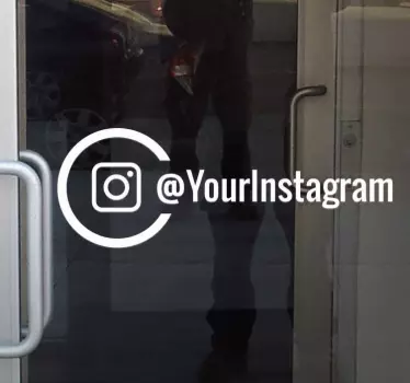 Vinilo escaparate para negocios instagram - TenVinilo