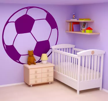 Vinilo infantil pelota fútbol - TenVinilo