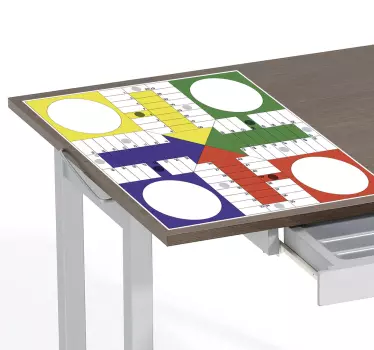 Vinilo tablero parchís clásico - TenVinilo