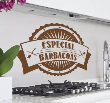 Vinilo decorativo especial barbacoas - TenVinilo