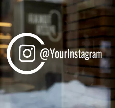 Vinilo escaparate para negocios instagram - TenVinilo
