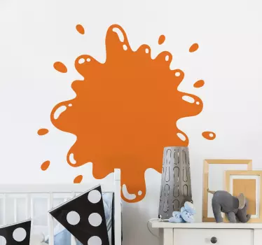 Adhesivo decorativo gota de pintura - TenVinilo