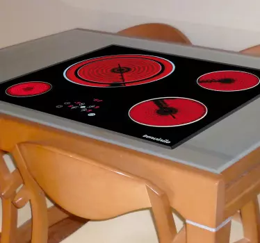 Vinilo vitrocerámica infantil encendida - TenVinilo