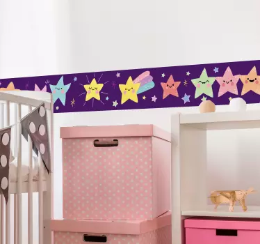 Vinilo pared estrellas de colores - TenVinilo