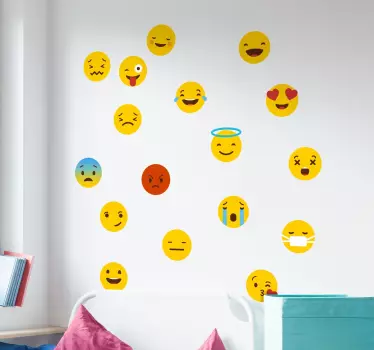 Colección de pegatinas iconos whatsapp - TenVinilo