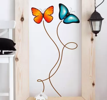 Pegatina de mariposas volando - TenVinilo