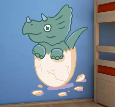 Pegatina dinosaurios para niños huevo - TenVinilo