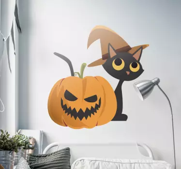 Vinilo Halloween Jack o' lantern - TenVinilo