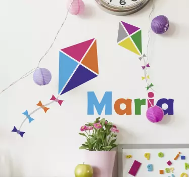 Vinilo juguete cometas personalizada - TenVinilo