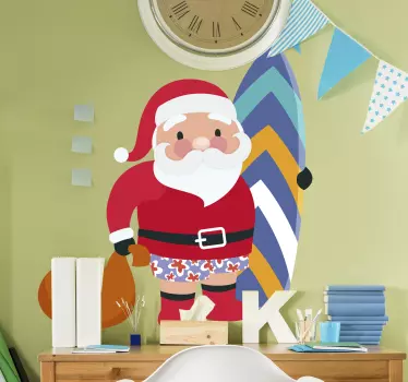 Vinilo de Navidad papa noel - TenVinilo