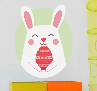 Pegatinas infantiles conejo de pascua - TenVinilo