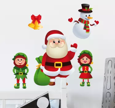 Pegatinas personajes navideños - TenVinilo