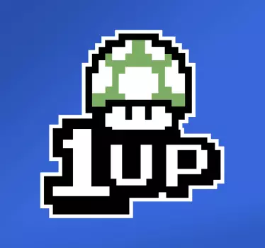 Vinilo gamer videojuego 1UP - TenVinilo